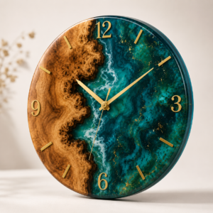 Wall Clock - Homemade Resin Art - Image 3
